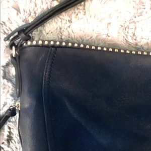 Sondra Roberts black gold studded purse